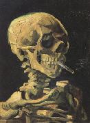 Vincent Van Gogh Skull with Burning Cigarette (nn04) Spain oil painting reproduction
